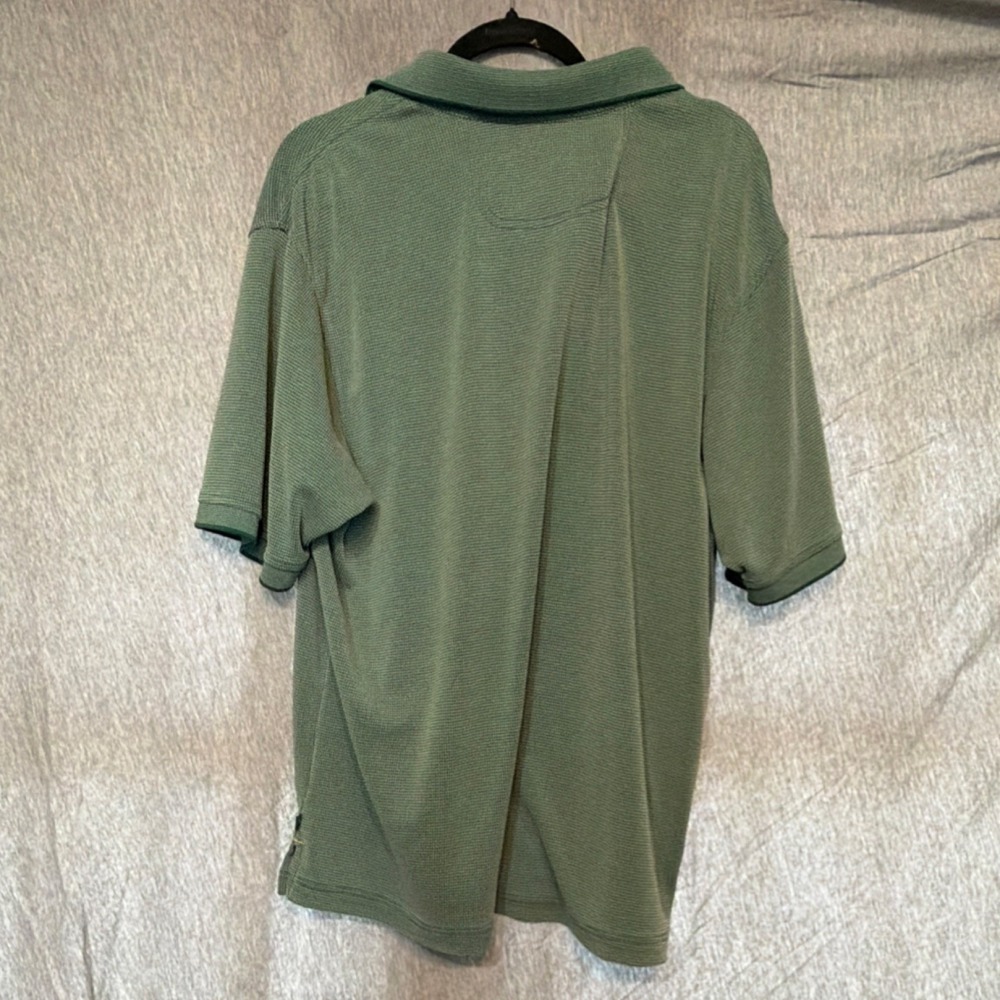 Tommy Bahama Green Modal Blend Polo Shirt Men's XL Collared Knit Short Sleeve - Picture 2 of 3